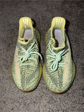 Yeezy Boost 350 V2 in Pale Yellow and Mint